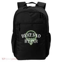 Best Dad By Par Father's Day Golf Lover Gift Papa Golfer Backpack thumb 0