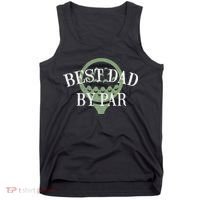 Best Dad By Par Father's Day Golf Lover Gift Papa Golfer Tank Top thumb 0
