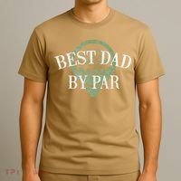 Best Dad By Par Father's Day Golf Lover Gift Papa Golfer T-Shirt thumb 3