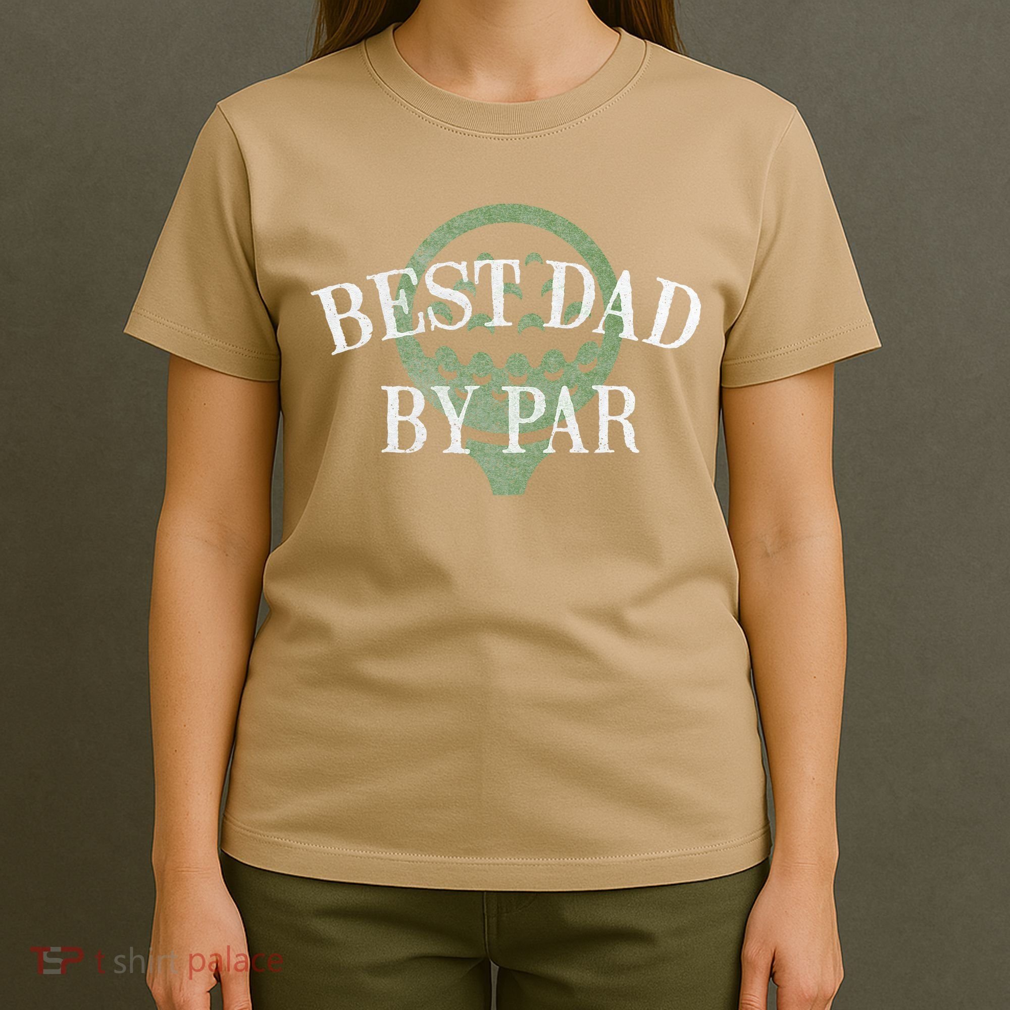 Best Dad By Par Father's Day Golf Lover Gift Papa Golfer T-Shirt