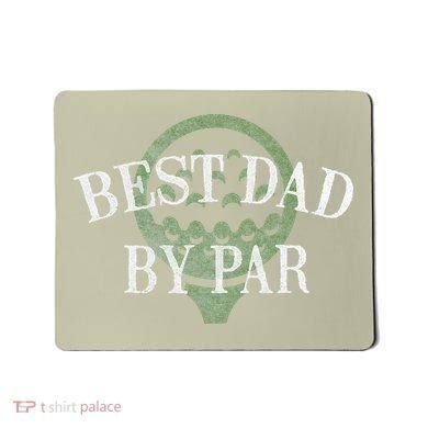 Best Dad By Par Father's Day Golf Lover Gift Papa Golfer Mousepad