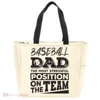 Baseball Dad Baseball Lover Tote Bag thumb 0