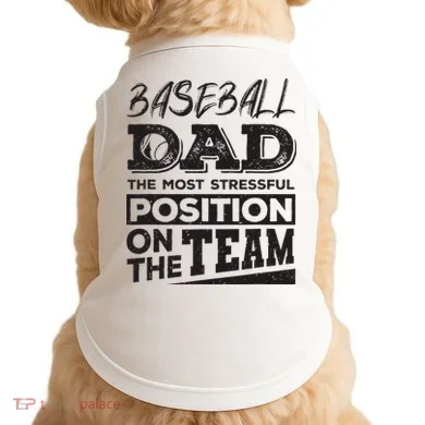 Baseball Dad Baseball Lover Doggie Tank
