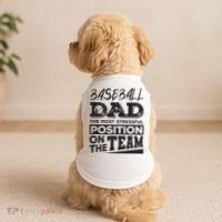 Baseball Dad Baseball Lover Doggie Tank thumb 2