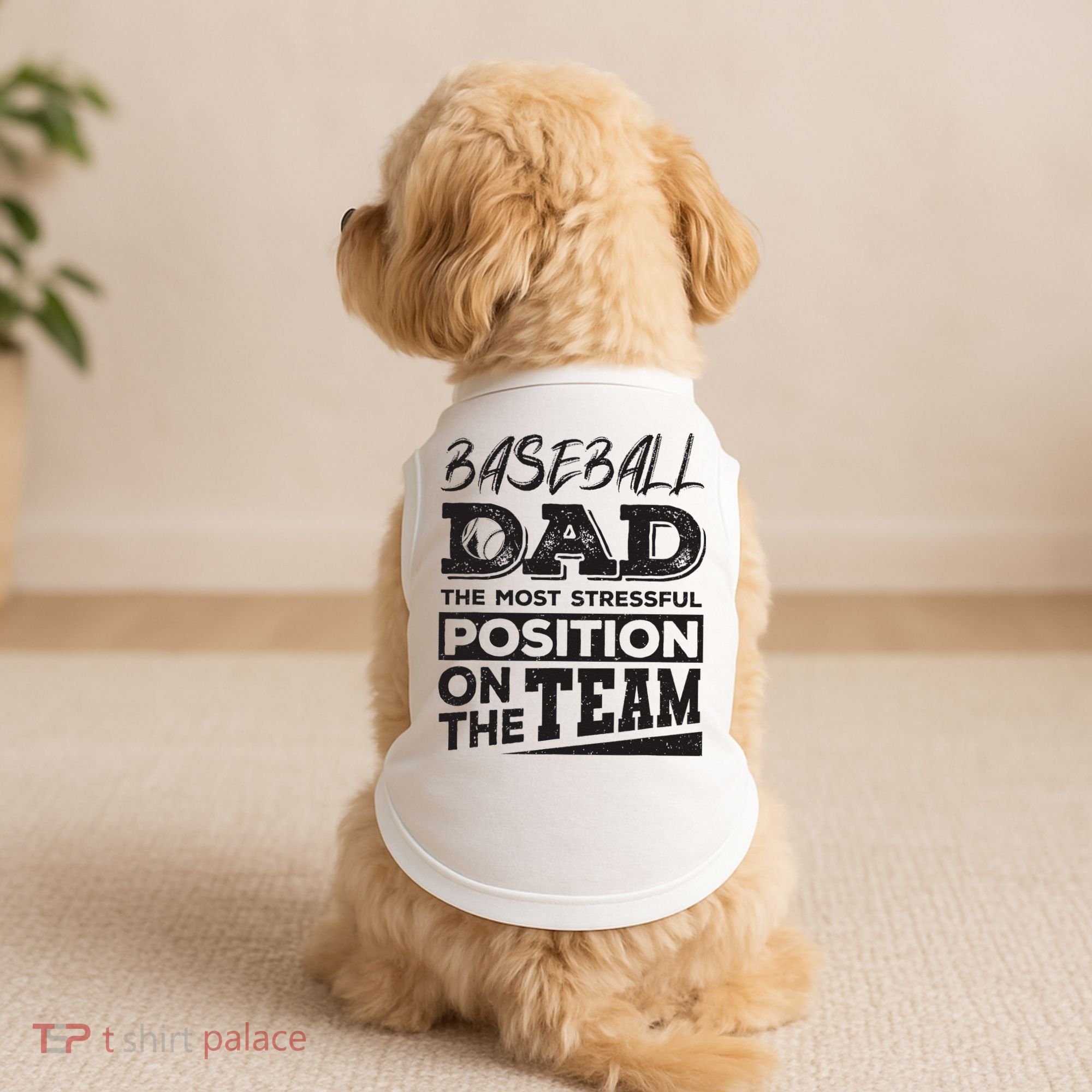 Baseball Dad Baseball Lover Doggie Tank
