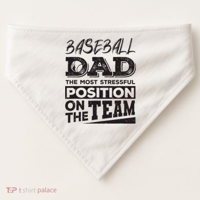 Baseball Dad Baseball Lover USA-Made Doggie Bandana