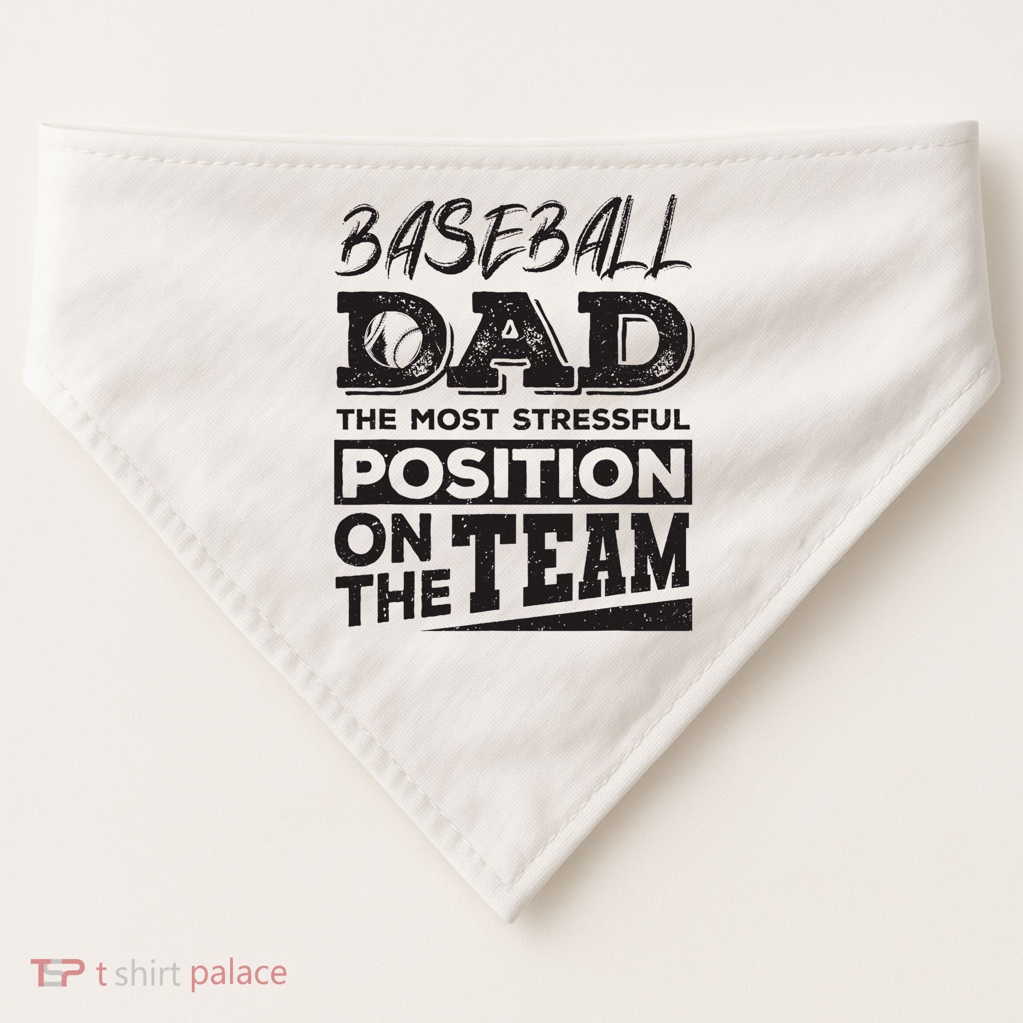 Baseball Dad Baseball Lover USA-Made Doggie Bandana