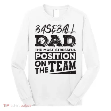 Baseball Dad Baseball Lover Long Sleeve Shirt