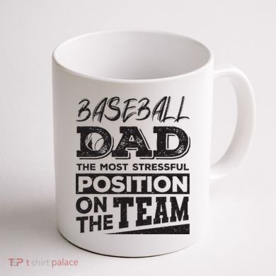 Baseball Dad Baseball Lover Coffee Mug back