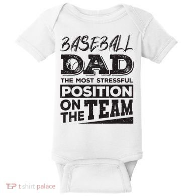 Baseball Dad Baseball Lover Baby Bodysuit