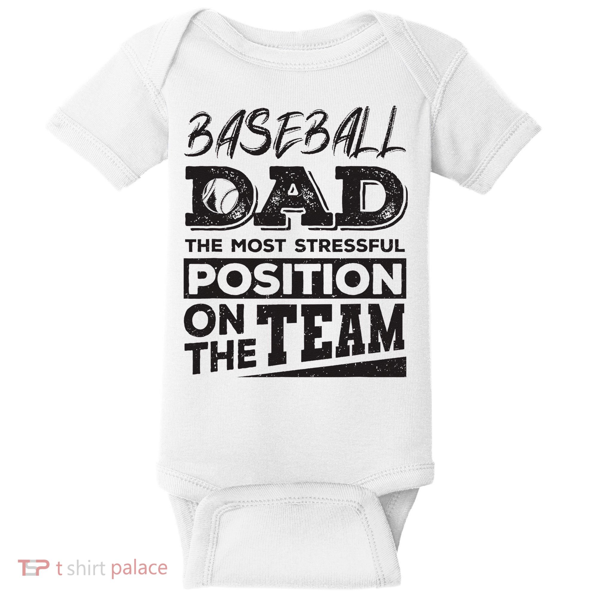 Baseball Dad Baseball Lover Baby Bodysuit