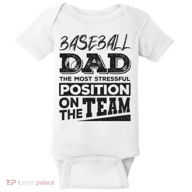 Baseball Dad Baseball Lover Baby Bodysuit