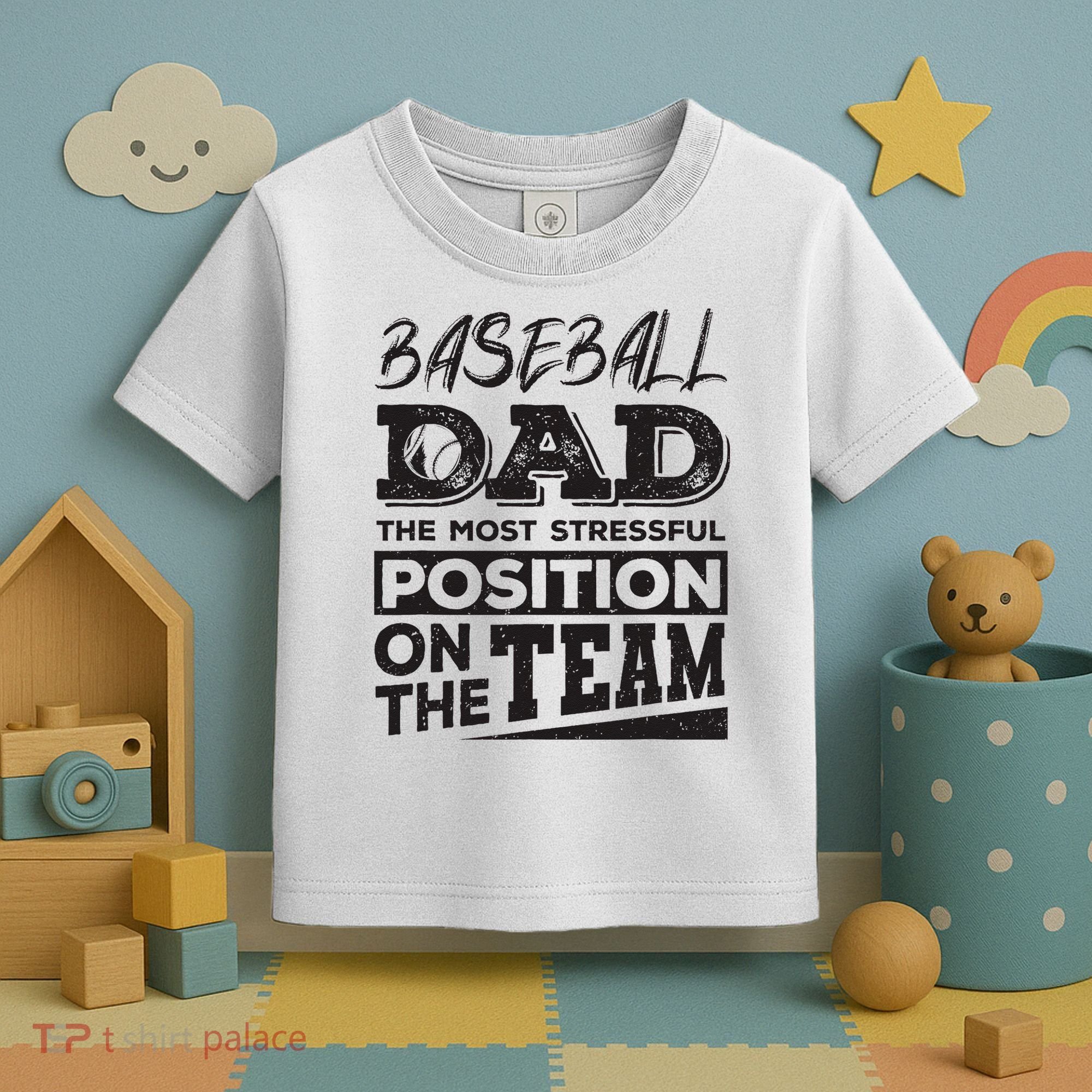 Baseball Dad Baseball Lover Toddler T-Shirt