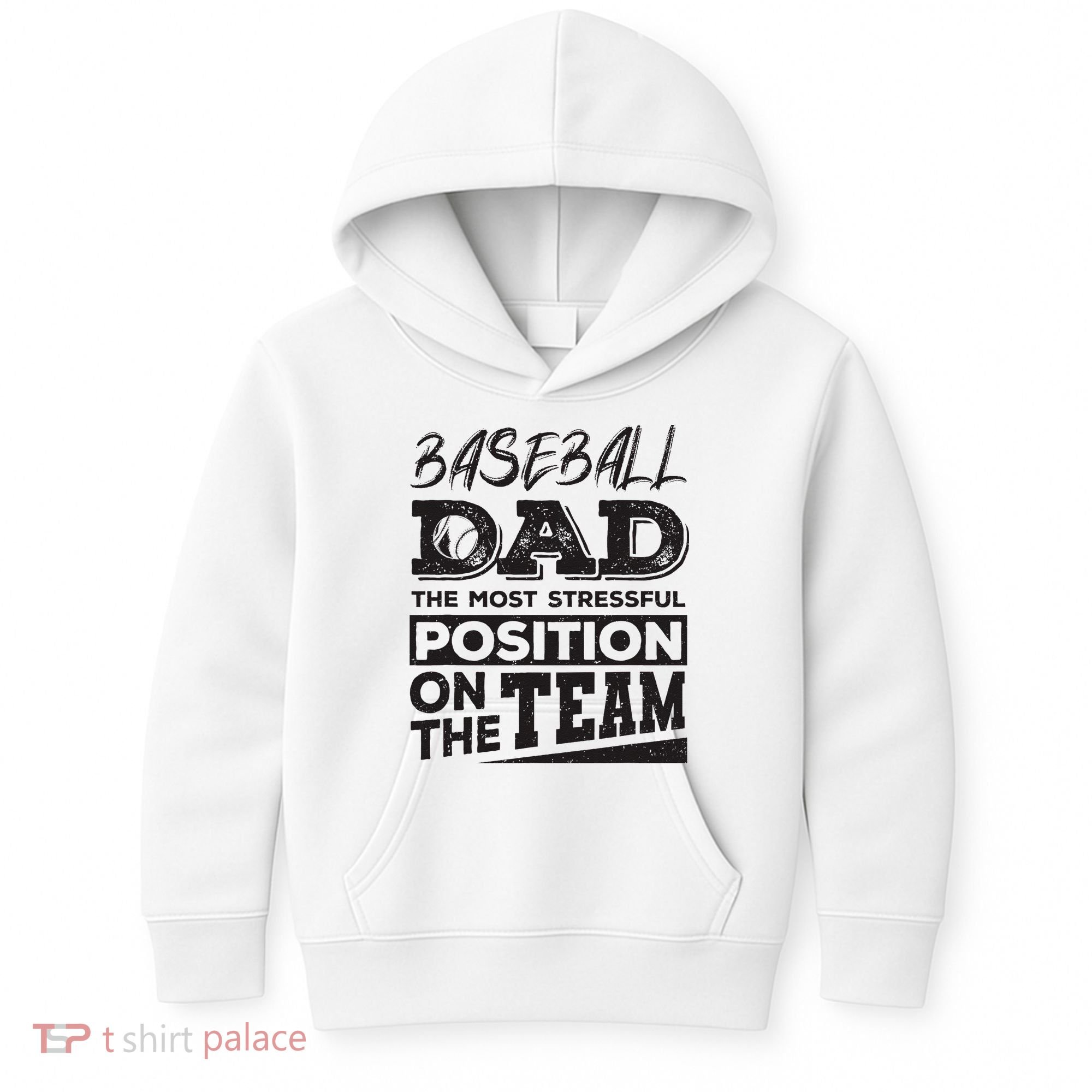 Baseball Dad Baseball Lover Kids Hoodie
