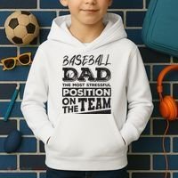 Baseball Dad Baseball Lover Kids Hoodie thumb 2