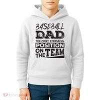 Baseball Dad Baseball Lover Kids Hoodie thumb 4