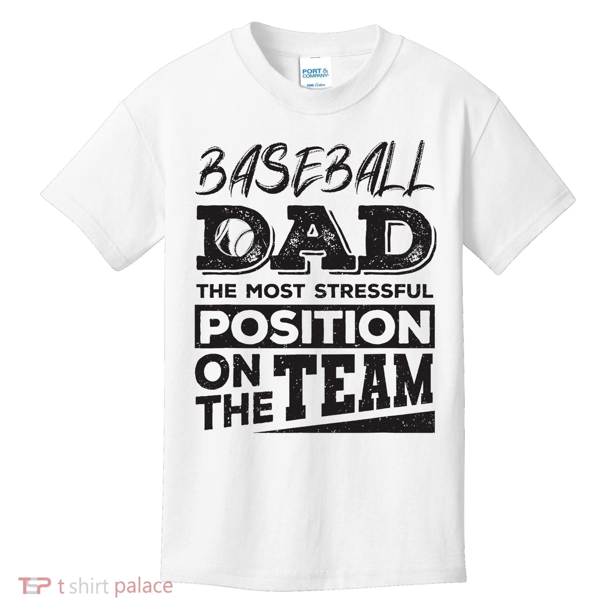 Baseball Dad Baseball Lover Kids T-Shirt