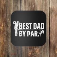Best Dad By Par Funny Golf Daddy Fathers Day Birthday Gifts Coaster thumb 0