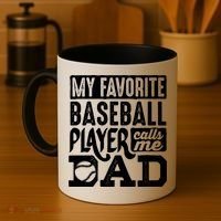 Baseball Dad Cool Gift Baseball Lover Cute Gift Coffee Mug thumb 4