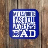 Baseball Dad Cool Gift Baseball Lover Cute Gift Coaster thumb 0