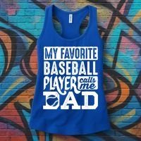 Baseball Dad Cool Gift Baseball Lover Cute Gift Women's Tank Top thumb 3