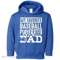 Baseball Dad Cool Gift Baseball Lover Cute Gift Toddler Hoodie thumb 0