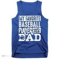 Baseball Dad Cool Gift Baseball Lover Cute Gift Tank Top thumb 0