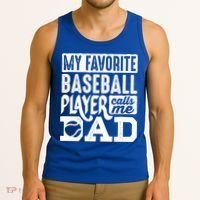 Baseball Dad Cool Gift Baseball Lover Cute Gift Tank Top thumb 3