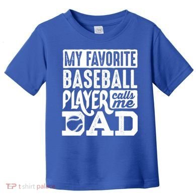Baseball Dad Cool Gift Baseball Lover Cute Gift Toddler T-Shirt