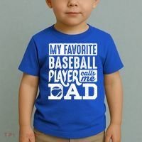 Baseball Dad Cool Gift Baseball Lover Cute Gift Toddler T-Shirt thumb 2