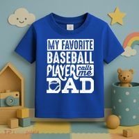 Baseball Dad Cool Gift Baseball Lover Cute Gift Toddler T-Shirt thumb 3
