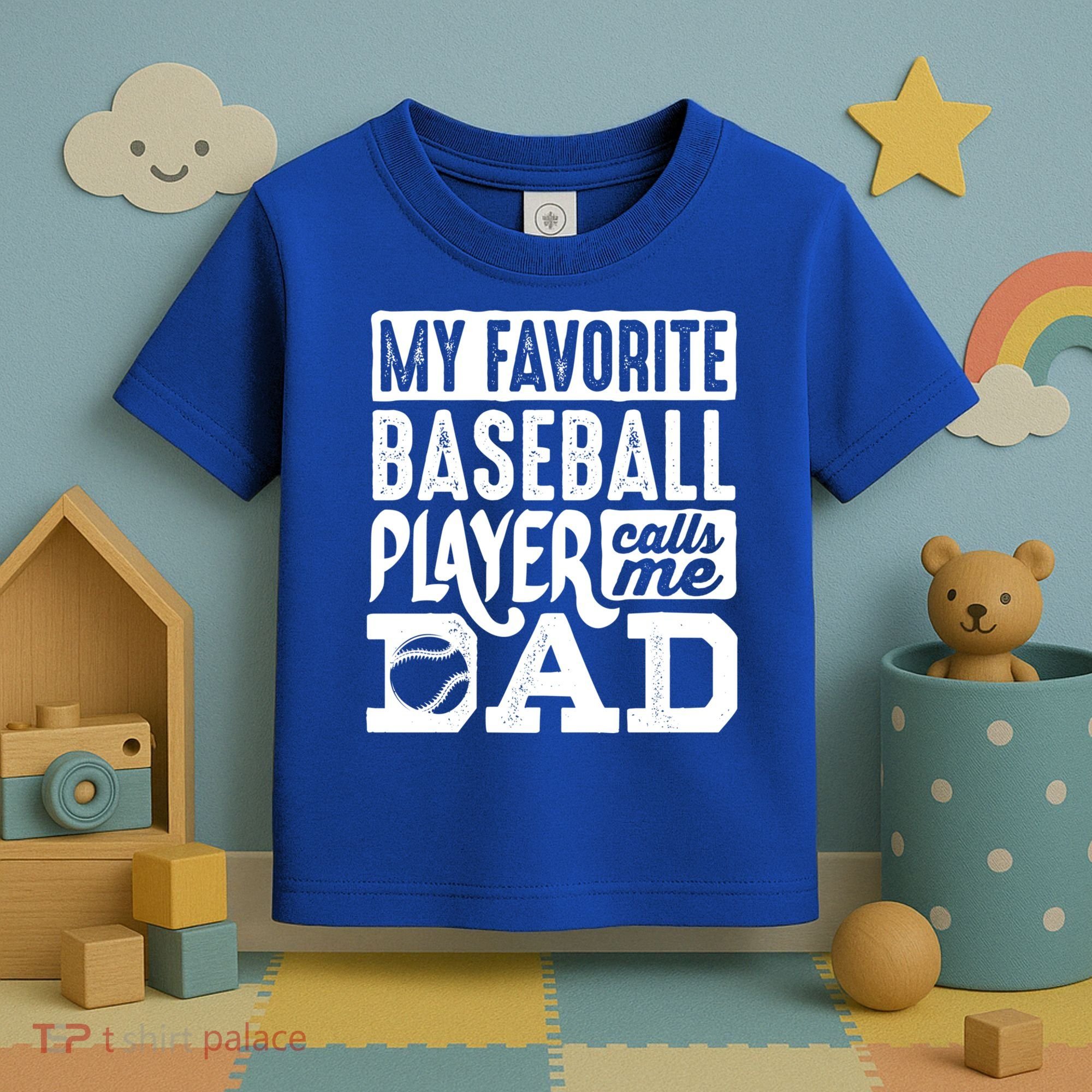 Baseball Dad Cool Gift Baseball Lover Cute Gift Toddler T-Shirt