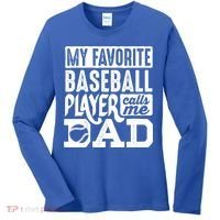 Baseball Dad Cool Gift Baseball Lover Cute Gift Women's Long Sleeve Shirt thumb 0
