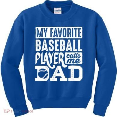 Baseball Dad Cool Gift Baseball Lover Cute Gift Kids Sweatshirt