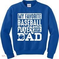Baseball Dad Cool Gift Baseball Lover Cute Gift Kids Sweatshirt thumb 0