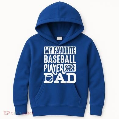 Baseball Dad Cool Gift Baseball Lover Cute Gift Kids Hoodie