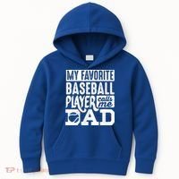 Baseball Dad Cool Gift Baseball Lover Cute Gift Kids Hoodie thumb 0