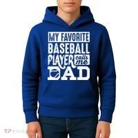 Baseball Dad Cool Gift Baseball Lover Cute Gift Kids Hoodie thumb 4