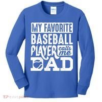 Baseball Dad Cool Gift Baseball Lover Cute Gift Kids Long Sleeve Shirt thumb 0