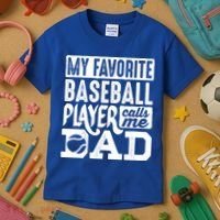 Baseball Dad Cool Gift Baseball Lover Cute Gift Kids T-Shirt thumb 3