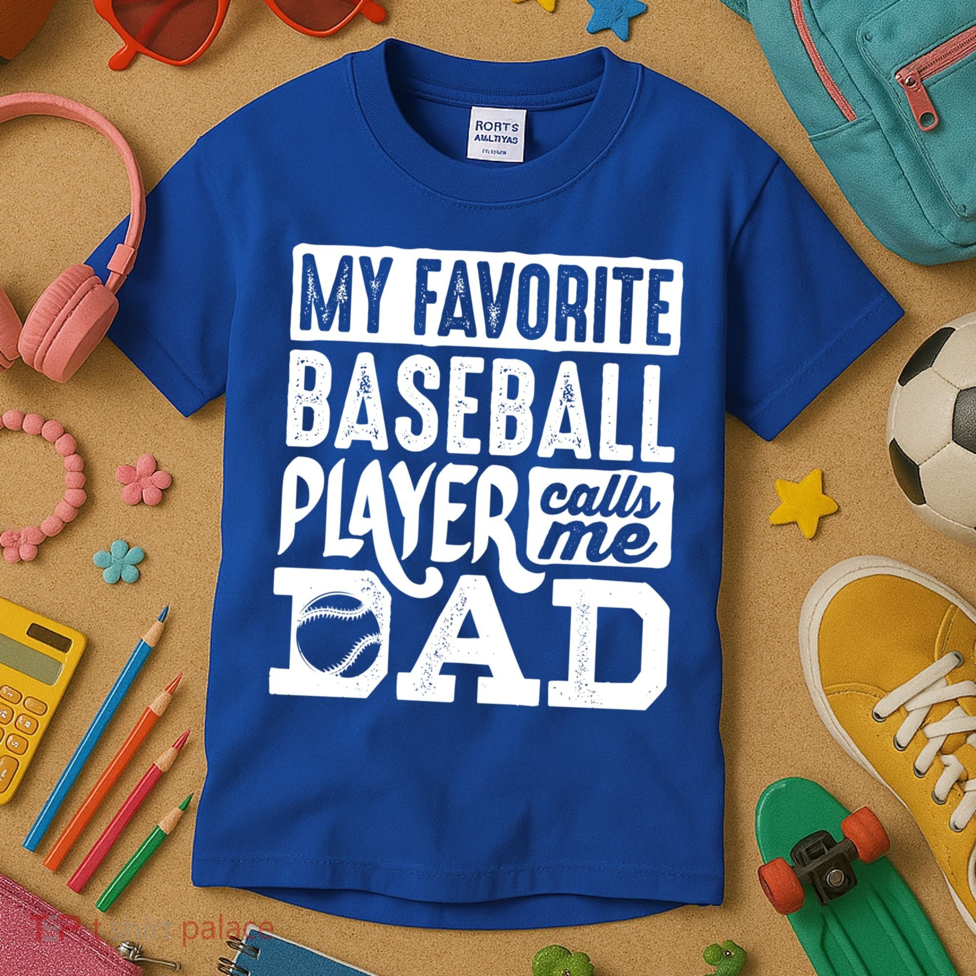 Baseball Dad Cool Gift Baseball Lover Cute Gift Kids T-Shirt