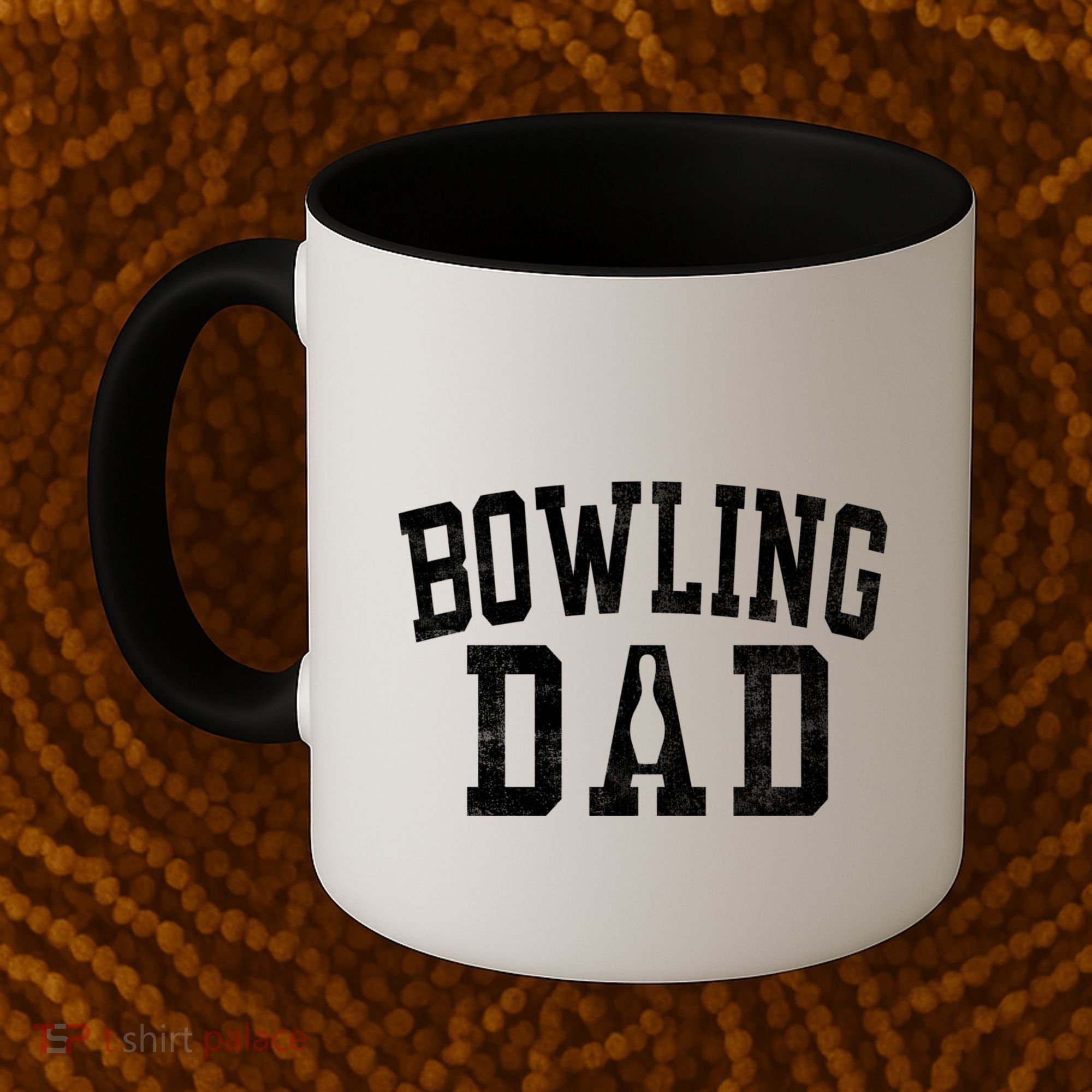 Bowling Dad Classic Bold Font FatherS Day Daddy Coffee Mug