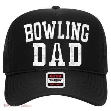 Bowling Dad Classic Bold Font FatherS Day Daddy Hat