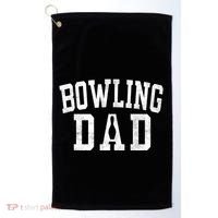 Bowling Dad Classic Bold Font FatherS Day Daddy Golf Towel thumb 0