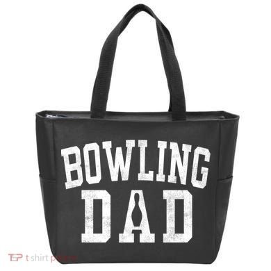 Bowling Dad Classic Bold Font FatherS Day Daddy Tote Bag