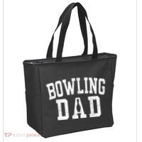 Bowling Dad Classic Bold Font FatherS Day Daddy Tote Bag thumb 2