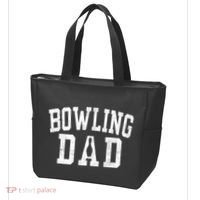 Bowling Dad Classic Bold Font FatherS Day Daddy Tote Bag thumb 3