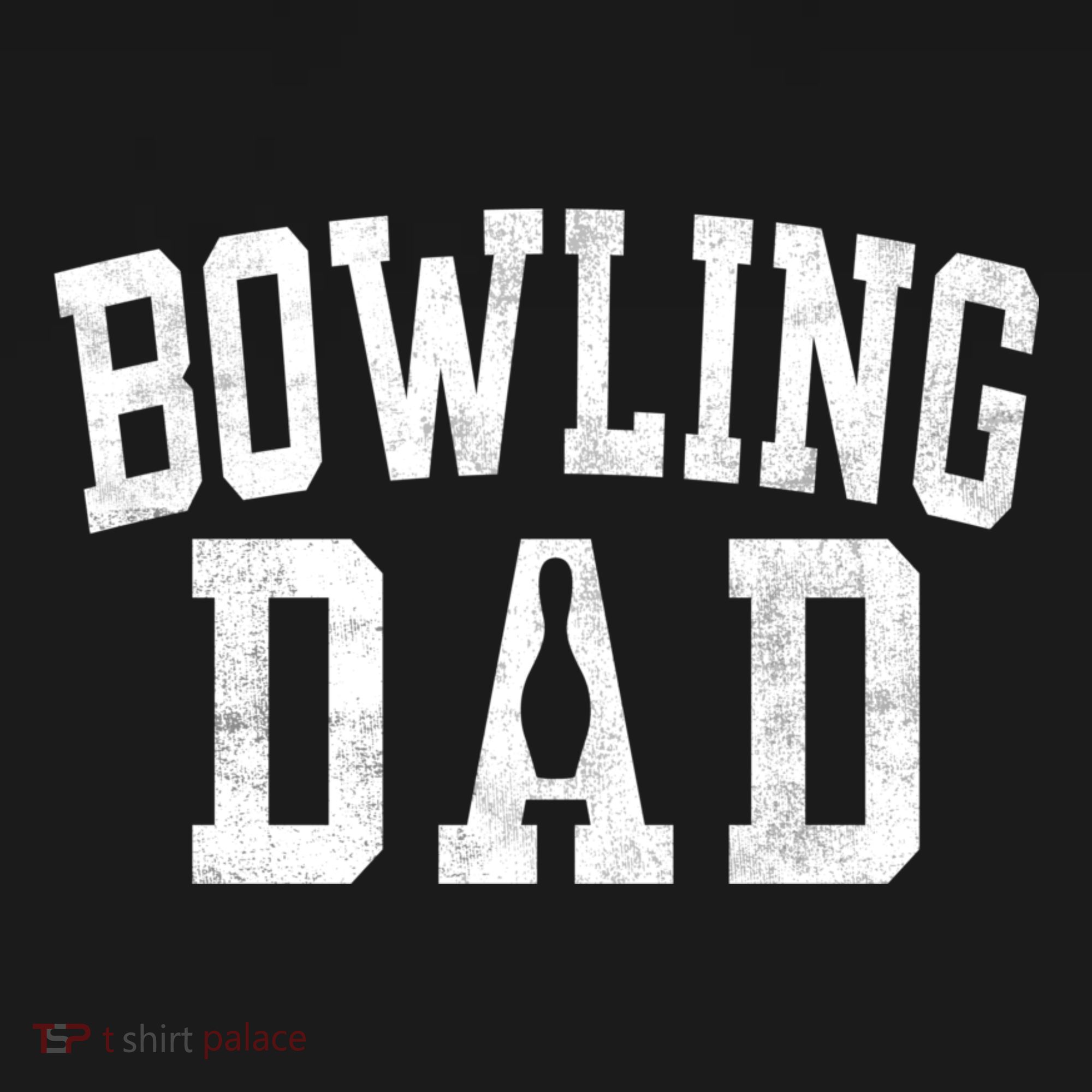 Bowling Dad Classic Bold Font FatherS Day Daddy Tote Bag