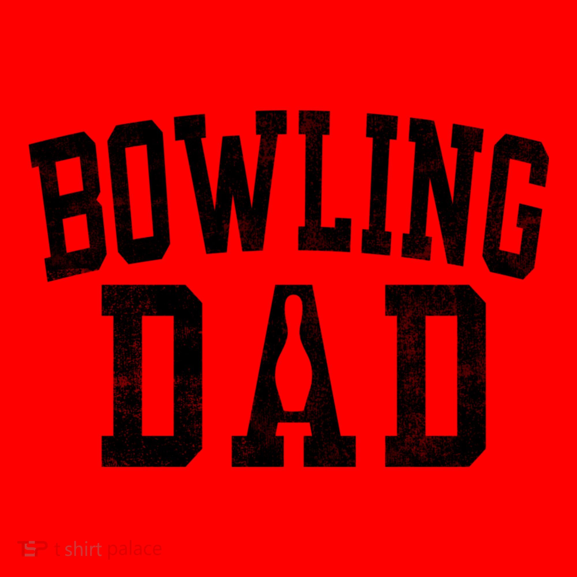 Bowling Dad Classic Bold Font FatherS Day Daddy Santa Hat