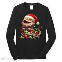 Bearded Dragon Christmas Lights Santa Hat Long Sleeve Shirt thumb 0
